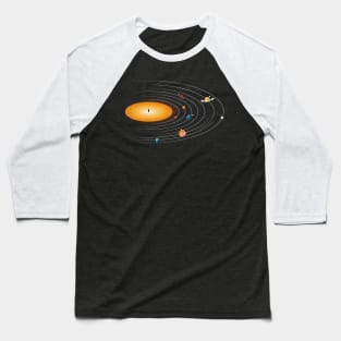 Solar System Vinyl Music by Tobe Fonseca Baseball T-Shirt